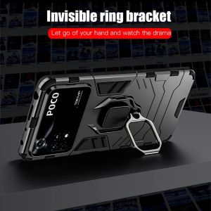 Case Xiaomi Poco X5 X5 Pro Redmi Note 12 5G Terbaru Motif Armor Robot Thunder Free Ring Standing Hard Soft Casing Handphone