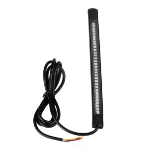 ไฟสัญญาณเลี้ยวและหยุดเบรกท้ายรถจักรยานยนต์แบบยืดหยุ่นอเนกประสงค์48หลอด LED แถบไฟ