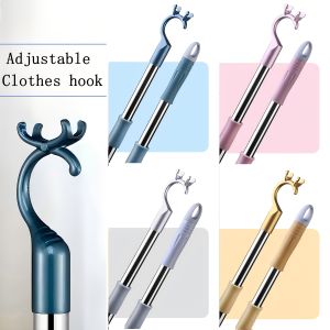 Colorful Telescopic Clothes Hanger Hooks Adjustable Clothing Rod with 25.59 to 103.0 cm Extension Durable Steel Pole for Hanging Clothes Sleek Modern Design for Everyday Use Hangers for Clothes