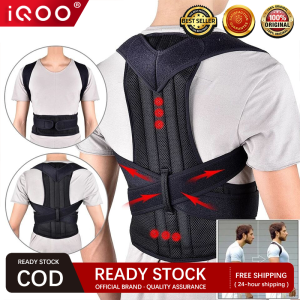 IQOO Adjustable Back Supporter Posture Corrector Shoulder Lumbar Brace Spine Support Belt Adult Corset Posture Correction Belt Body Health Care Strong Support Lumbar Spine Steel plate Enhance Temperament Back Stretcher Humpback Orthosis
