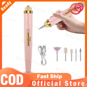 Máy Đánh Bóng Gel Móng Tay Tiện Dụng Bút Khoan Móng Có Thể Sạc Lại Đèn LED Dụng Cụ Làm Móng Máy Mài Móng Tay Giũa Móng Điện