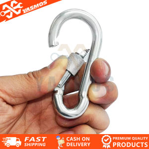Galvanized Snap Hook Carabiner Heavy Duty W/ Lock Nut 1PC