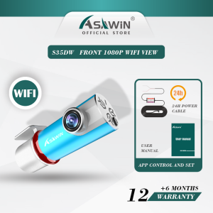 Asawin S35DW WiFi Dash Camera For Car Dvr Full HD 1080P Dashcam WIFI Auto Driving Recorder App Control  Night Vision Car Camera
