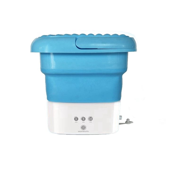 Blue Portable Travel Washing Machine, Mini Folding Washing Machine