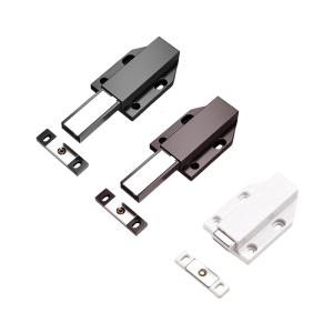 Magnetic Push to Open Cabinet Latches 2Pieces Strong Push Out Designs for Kitchen Supplies and Closet Daily Use