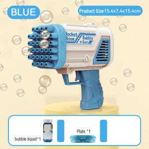 32 Holes Bazooka Bubble Machine Automatic Blower Electric Soap Bubble Gatling Bubbles Gun Kids Toys Outdoor Summer Boys Girls Gift | Cute Baby