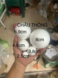 Combo 10 hoặc 20 Banh Xốp 2.5cm 3.8cm 4.6cm Dùng Làm Trang Trí...