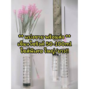 Compute กระบอกดูดหมึก 100ml ใช้สำหรับเติมหมึก กระบอกไซริงค์ พร้อมอุปกรณ์