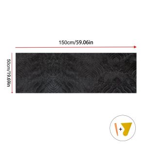 Universal Car Interior Stickers Self-adhesive Fabric Stickers Brocade Satin Embroidery Stickers AB Pillar Backi