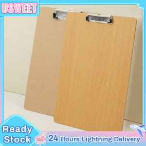 A4 Wood Clipboard Clip Board Thickening Wooden Folder Memo Clipboard Clip Board Classroom Office School Supplies Menu Splint Writing Board