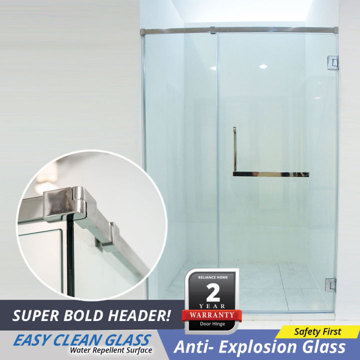 [PREORDER] Frameless Shower Screen, REH100 Shower Screen, Clear