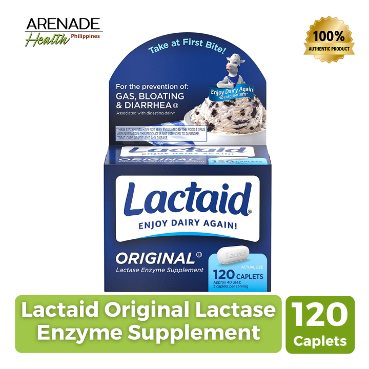 Lactaid Original Lactase Enzyme Supplement 120 Caplets Lazada Ph