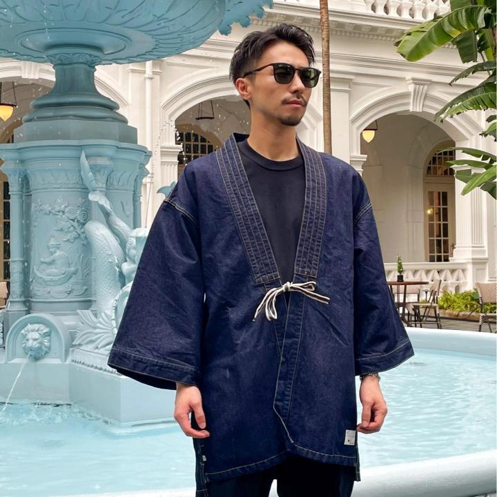 Indigo kimono hot sale jacket