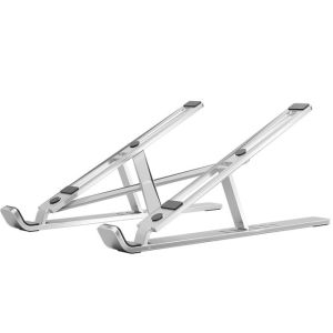 Laptop Holder Foldable Stand Portable Laptop Holder Adjustable Height Angle for Notebook Stand with Cooling Bracket Laptop Holder for Notebook Laptop Stand Bracket Foldable Alloy Laptop Holder for PC Notebook