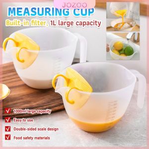 Jozoo 1000ml Large Capacity Mixing Bowl Measuring Cup with Measurement Markings for Cooking Baking