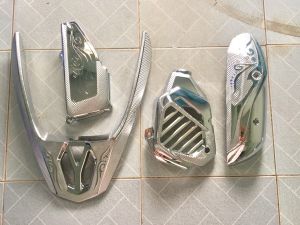 COMBO ỐP PHỤ KIỆN TRANG TRÍ DÙNG CHO ĐỜI XE LEAD 2017 2018 2019 2020 2021 CROM ( 4 MÓN : CHE PÔ BẦU E KÉT NƯỚC TAY DẮT )