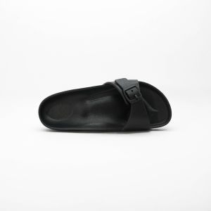 Sandal Slides Wanita Lembut Motif Polos/Arang/Tricot/Plain Gaya Rapi