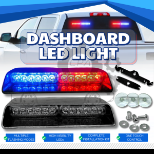 CPA PZ-2062A (Red/Blue) Emergency Led Dashboard Strobe Lights (12241)
