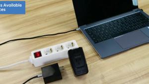 2000W 220V to 110V Travel Voltage Converter for Hair Dryer/Straightener Curling Iron Electrical Kettle Toothbrush Shaver Laptop Cell Phone Camera 10A Power Plug Adapters US to EU/UK/AU/Asia