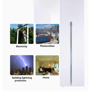 Engineering domestic power plant Hot-dip galvanized grounding needle pole household lightning rod