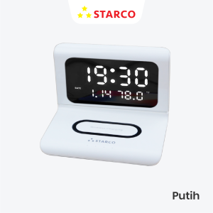 Starco 3 in 1 Wireless Charger Alarm Clock Jam Alarm