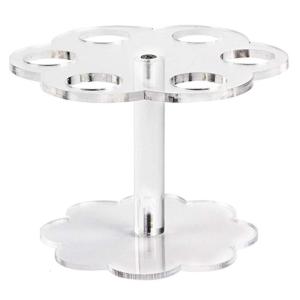 Compact Round Kitchen Organizers With 6 Spots For Spice Bottles High Quality Acrylic Materials Easy Wipe Cleaning Front Practical