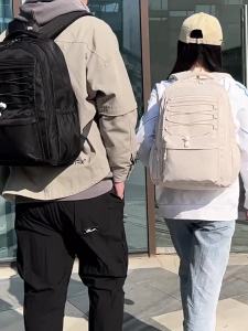 กระเป๋าเป้สะพายหลังขนาดใหญ่ใหม่ ทันสมัย เรียบง่าย สำหรับนักศึกษา มหาวิทยาลัย กระเป๋าเป้สะพายหลังอเนกประสงค์ Hot