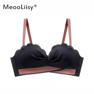 MeooLiisy Multiway Strapless Bras Thick Cup Women Push Up Splice Underwear Wireless Seamless Girl Beauty Back Brassiere Breast Petals