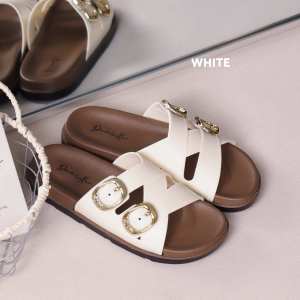 [Free Shipping] One-Strap Casual Thick-Soled WomenS Half-Slippers New Summer Model For Outdoor Wear Height-Increasing Beach Vacation Sandals In Stock
