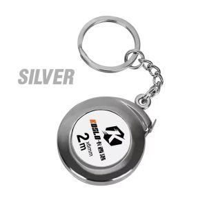 2m Keychain Tape Measure Retractable Ruler Measure Keychain Delicate Keyring Multipurpose Gift Ruler Measuring Tools
