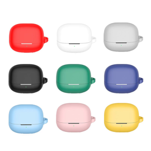 AntiDust Silicone Cover For Buds5Pro Earbuds Sleeves Shockproof Charging Case Shell Protectors with Metal Carabiner