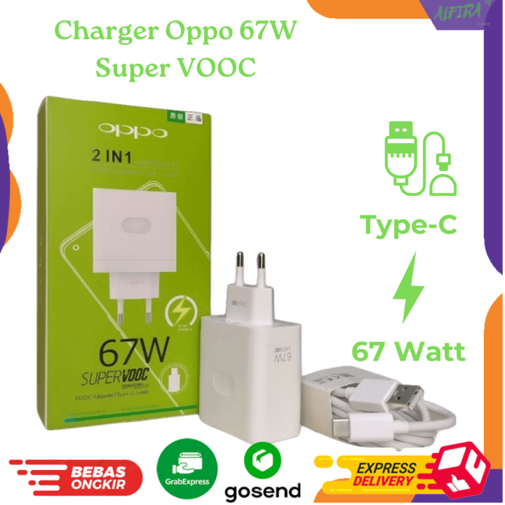 Charger Oppo SUPER VOOC 67W Kabel Tipe C Type C 67 Watt Ori Oppo