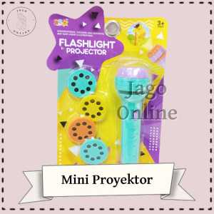 Mainan Anak Cewek Cowok Proyektor Mini Senter Projektor Lampu
