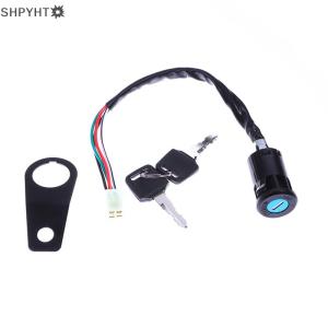 SHPYHT✨ 1 Set DIY Accessories Universal Motorcycle Start The Ignition Switch Lock Key With Bracket For Most 50cc 70cc 90cc 110cc 150cc
