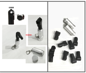 6mm Anti Thief display hook lock and Magnet Key for Theft Lock