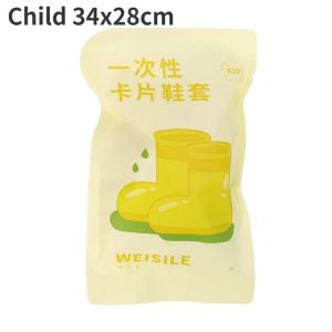 4Pairs Rainproof Shoe Covers Disposable Waterproof Rain Boots for Adult Child Thickened Outdoor Rainy Day Non-slip Shoe Covers