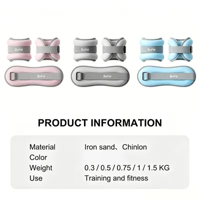 Ankle Weight for Kids and Adults Dance Running and Training Iron Sand Adjustable Wrist Weights