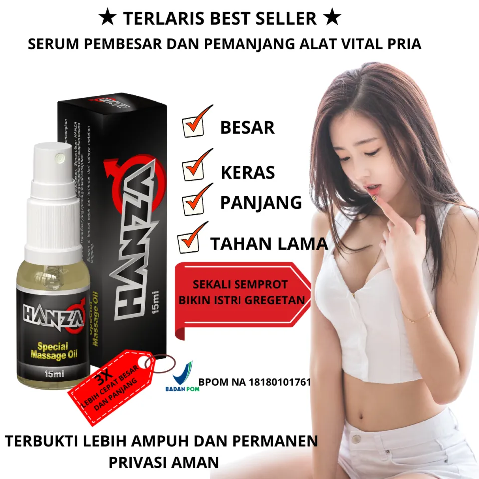 HANZA SPRAY AMPUH obat pembesar peniis venis alat vita vitarain kelamin  klamin kelamain kemaluan laki laki