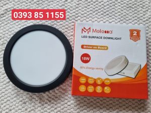 Đèn Ốp Trần Nổi Tròn Viền Đen 18W 24W Melenna - ánh sáng trắng 6500K (Bảo hành chính hãng 2 năm)