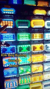 LOSERI PREMIUM Truck/Lori Oval LED Side Lamp 24V Side Marker Light Aksesori Lori