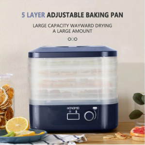 Xiaomi Food Dehydrator 230W Dried Fruit Vegetables Herb Meat Machine Household MINI Food Dehydrator Pet Meat Dehydrated 5 trays Snacks Air Dryer