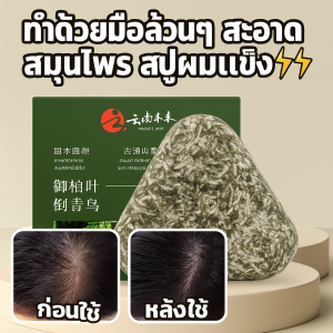 แชมพู น้ำมันหอมระเหย สบู่แชมพู ผมดําสระออก อ่อนนุ่ม บํารุงเส้นผม สุขภาพหนังศีรษะ ทําความสะอาด