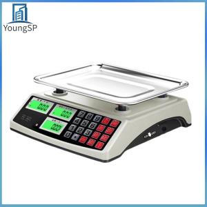 [Fast Delivery] 40kg/1g Price Computing Scale with Stainless Steel Plate Commercial Price Scale Rechargeable Counting Weight Scale for Farmers Market Meat Shop