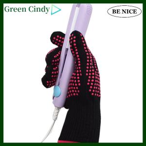 [Green Cindy] 1 cái mới hai mặt tóc ép tóc Perm uốn tóc chịu nhiệt ngón tay Găng tay tóc Salon công cụ tạo kiểu tóc nhiệt găng tay