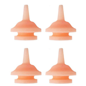 4pcs Soft Pet Silicone Pacifier Small Pet Feeding Nipple for Kittens Puppies Rabbits Small Animals