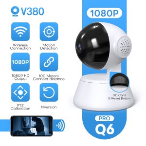 ♥ SPLAY Shipping+Readystock ♥V380 Q6 Pro CCTV Camera Wifi Connect to Cellphone 1080P Smart Home Security Surveillance IP Camera