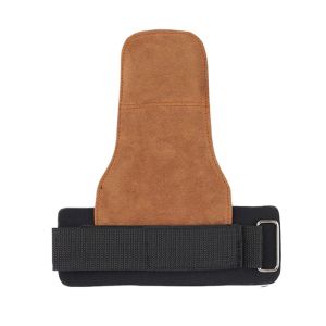 UNDATA Dây đeo cổ tay Găng tay da PU Lòng bàn tay da bò Lớp đôi Găng tay tập gym  Miếng đệm cầm nắm Găng tay deadlift Dành cho tập luyện thể hình tại phòng gym bảo vệ lòng bàn tay khi  tạ