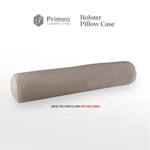 PRIMEO Bolster Pillow Cover 300 Thread Count 100% Cotton 22x36 inch w Zipper Quality