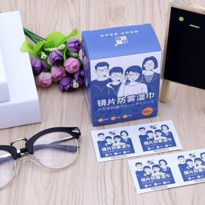 Hộp 100 khăn lau kính Nano chống bám hơi nước chống bụi bẩn