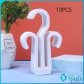 Baete 10pcs Shoes Drying Racks Multi-purpose Hanger Space Saving Slipper Double Hooks Supermarket Shelf. 
